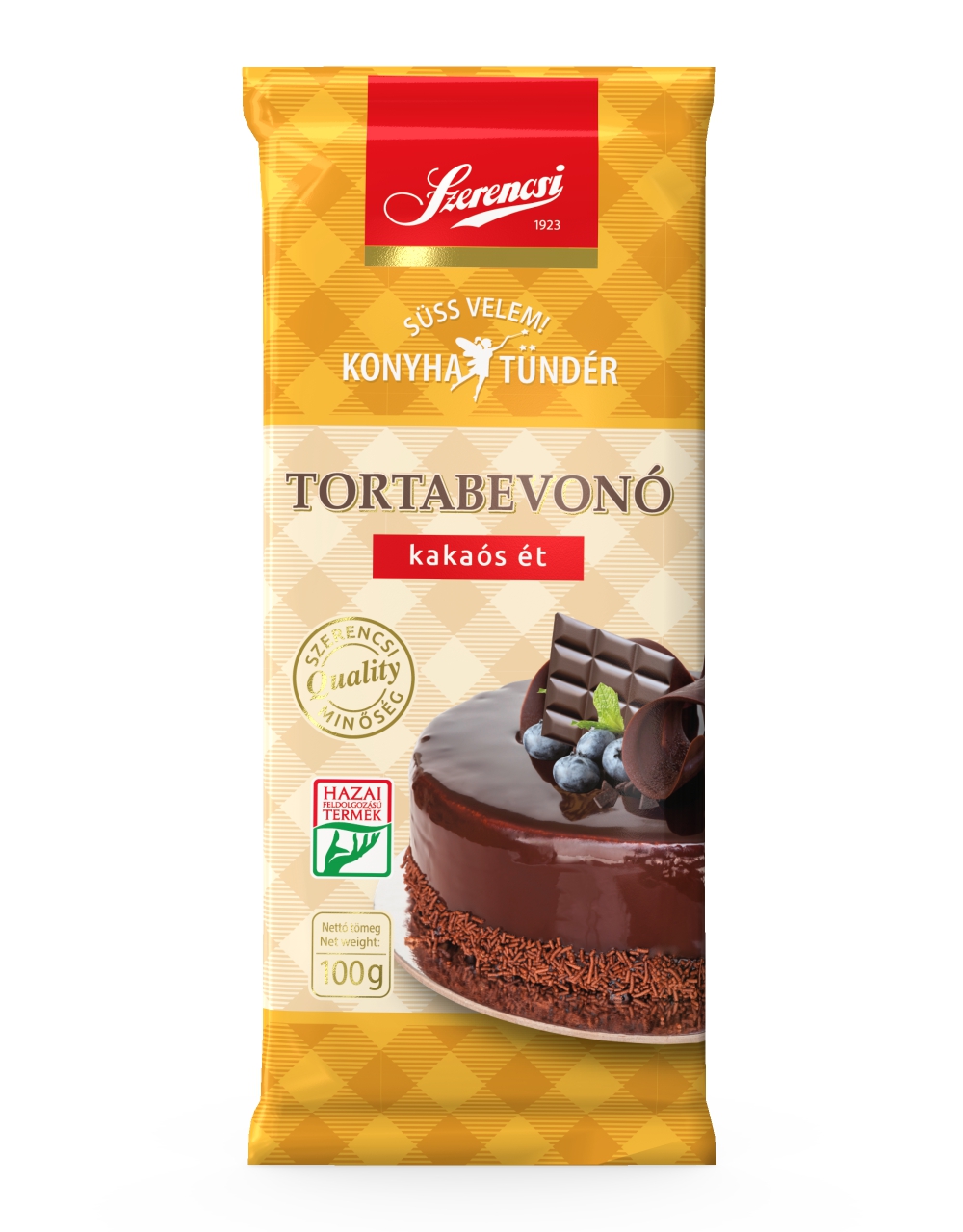 Konyhatündér Kakaós ét tortabevonó 100g